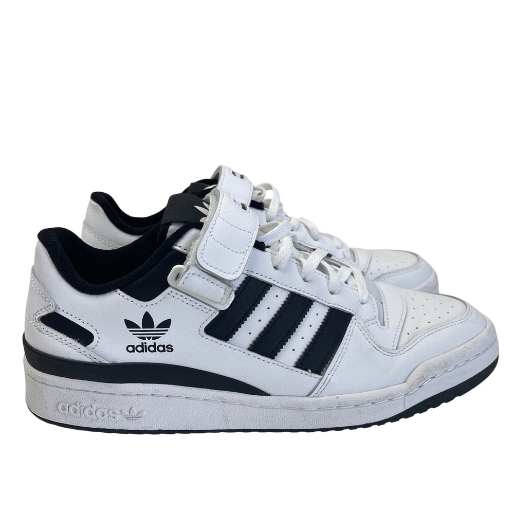 Adidas Forum Low Mens 11.5 White Black FY7757 Retro Basketball Sneakers